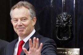 Tony Blair leaves office