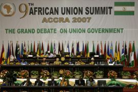 Opening of AU summit in Ghana