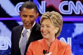 Obama and Clinton on CNN