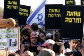 Holocaust payment protest in Israel