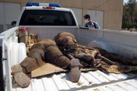 Two Yazidis stond to death