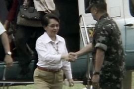 philippines south basilan troops arroyo visit