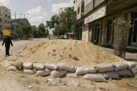 Gaza sand bags