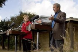bush merkel texas ranch us talks chancellor president