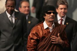 Gaddafi Libya EU summit