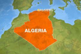 Map of Algeria shwoing Algiers