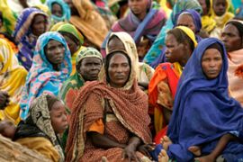 Displaced Sudanese women