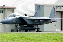 US fighter jet