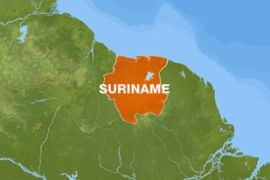 Map of Surinam