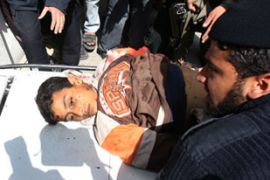 Palestinian boy injured