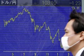 japan stocks down