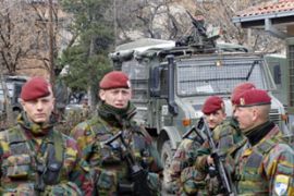 Nato Belgian peacekeepers in Mitrovica