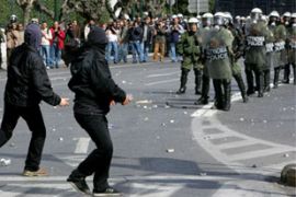 Athens demonstrators