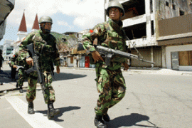 Indo soldiers in Ambon