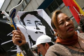 Colombia Betancourt protest