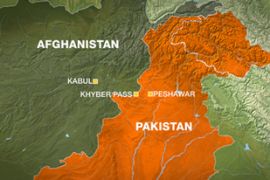 pakistan afghanistan kabul peshawar khyber map