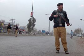 Pakistan policemen in North West Frontier Province