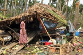 myanmar cyclone damage house homeless