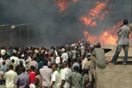 Nigerian oil fire