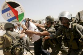 Palestinian demonstration, West Bank