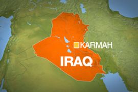 map of iraq showing karmah