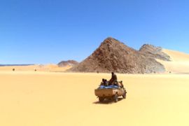 Tenere desert Tuareg in pick up