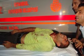 Istanbul bomb blast wounded man
