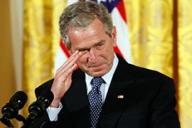george Bush US president Republican military salute