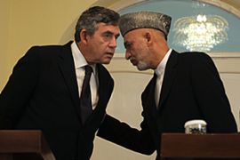 Karzai and Brown