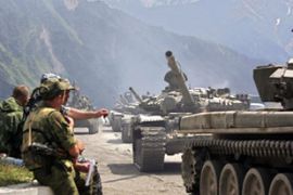 Russian tanks South Ossetia