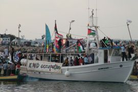 Free Gaza activist boat