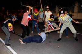 thailand clashes protests bangkok