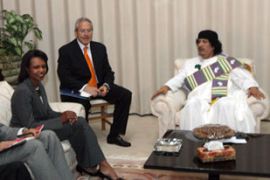 Libya Rice and Gaddafi