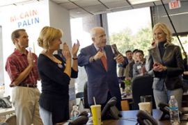 John McCain US Republican prsidential candidate with Cindy McCain
