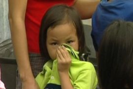 Thailand small girl combatting Dengue fever