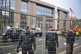 Belgian police, EU summit Brussels