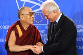 belgium dalai lama and hans-gert poettering