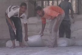 Egyptian food aid to Gaza