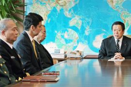 JAPAN, Tokyo : Japanese Defence Minister Yasukazu Hamada