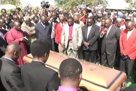 Prime Minister Morgan Tsvangirai''s wife buried