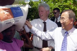 Bill Clinton and Ban Ki-moon