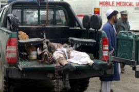 Afghanistan policemen and taliban killed