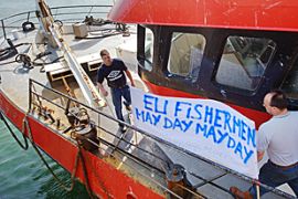 France fishermen strike, blockade ports