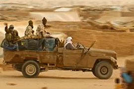 Sudanese rebels in Chad refugee camp