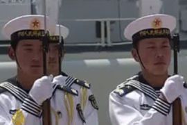 China military/naval fanfare