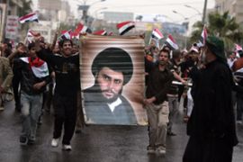 al-sadr march protest demo baghdad