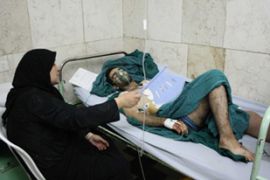 Iranian blast victim