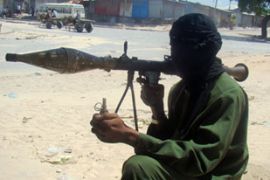 Somali fighter in Mogadishu