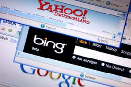 yahoo google bing microsoft search engines