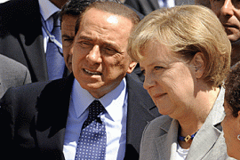 Silvio Berlusconi Angela Merkel